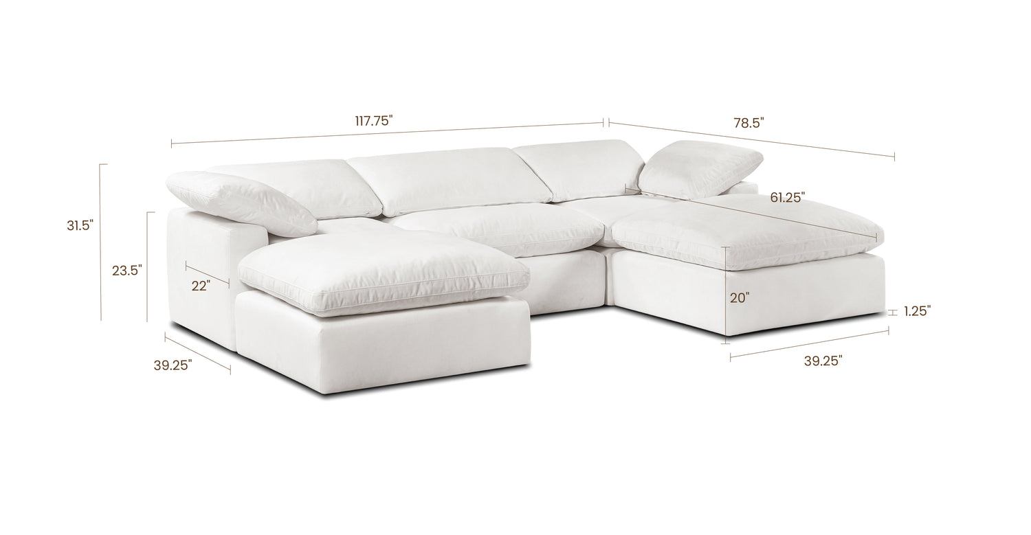 Cotton White, dimensions
