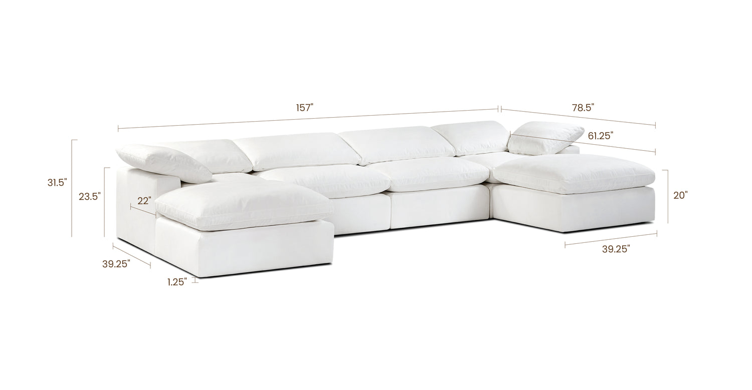 Cotton White, dimensions