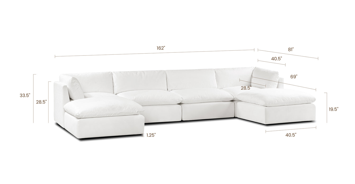 Cotton White, dimensions