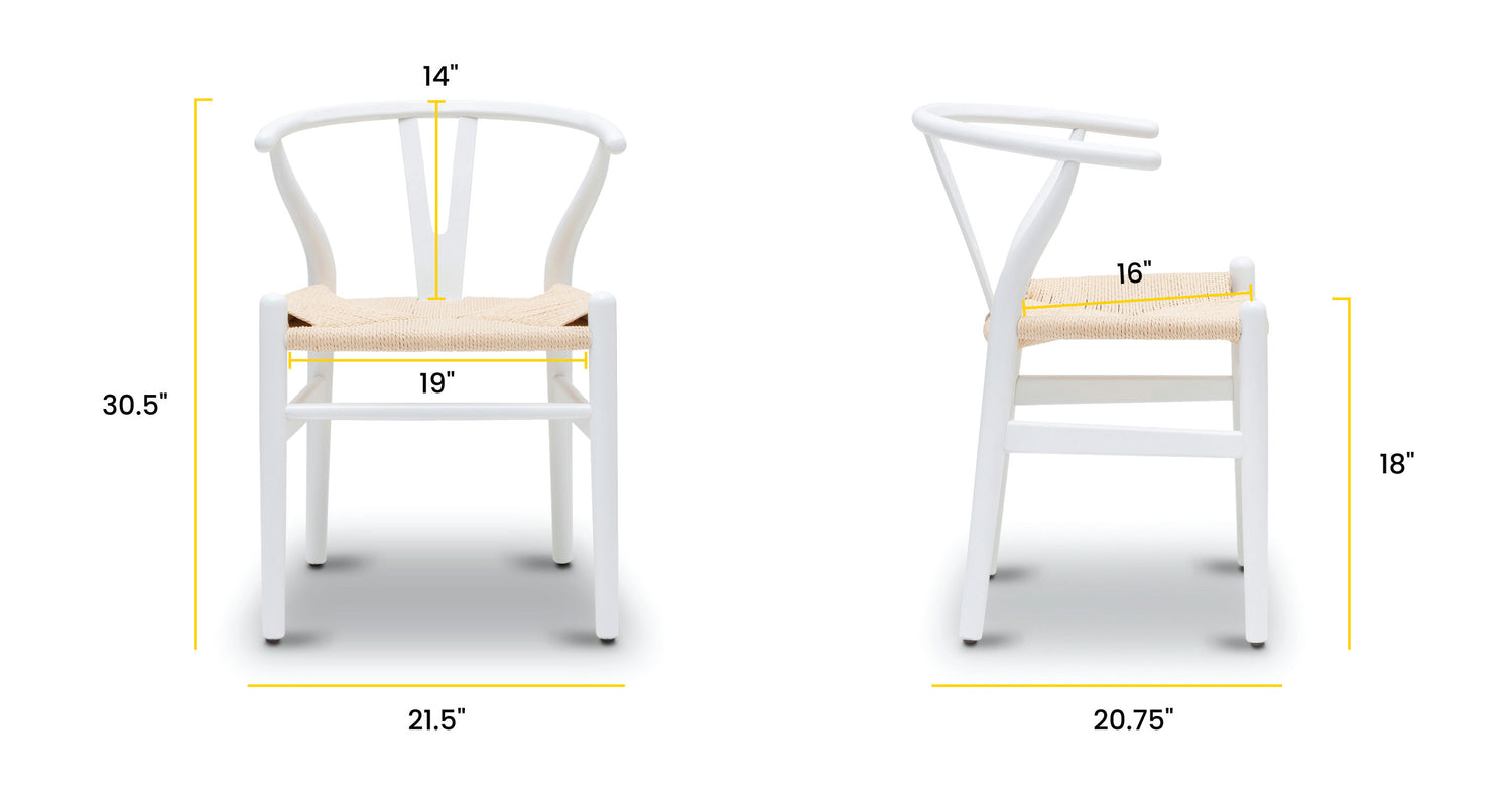 White/Single, dimensions