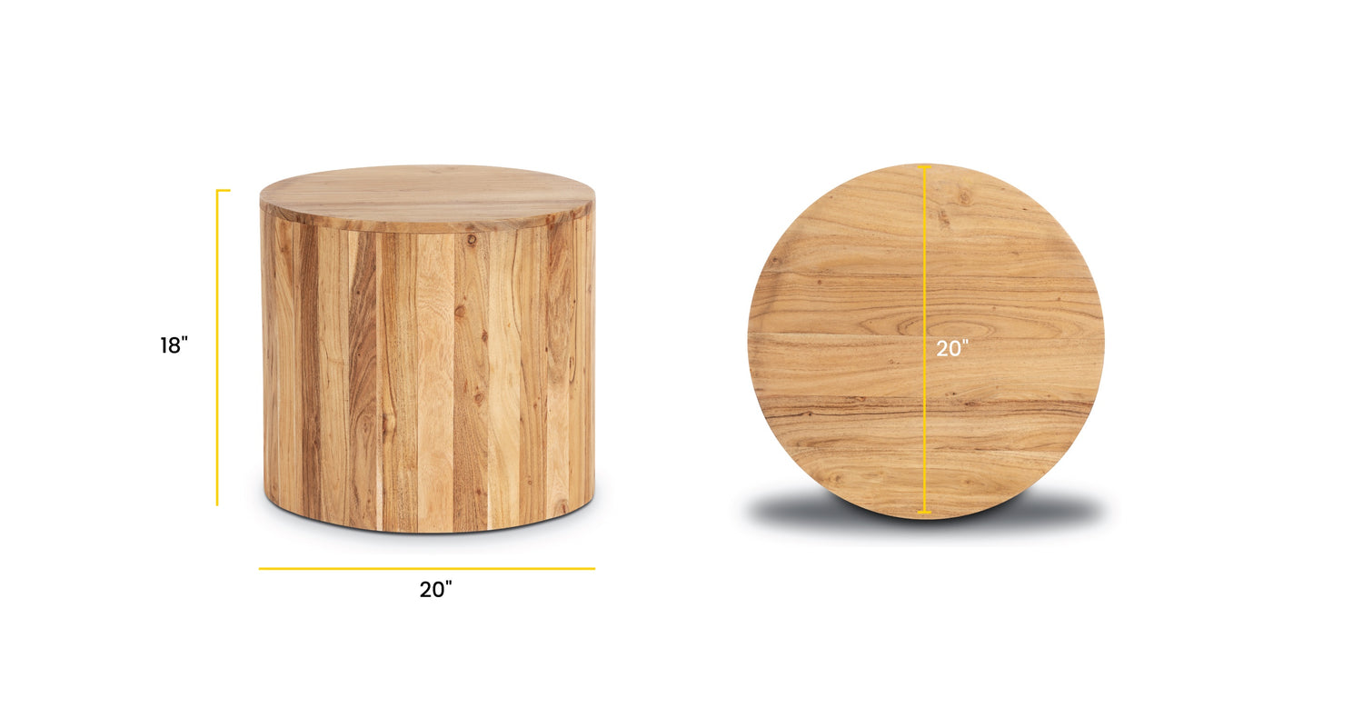 Blonde Acacia, dimensions