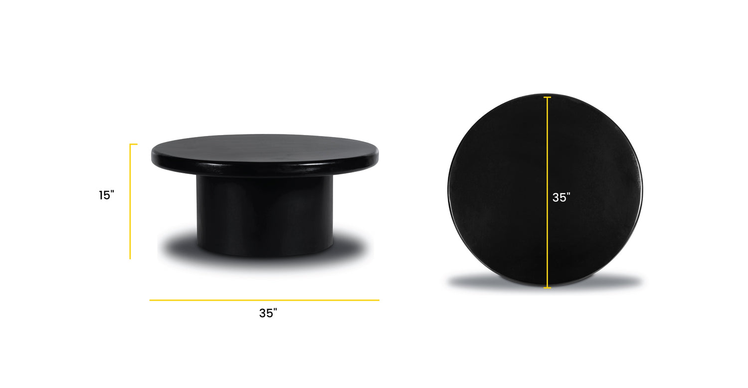 Molina Coffee Table Black, dimensions
