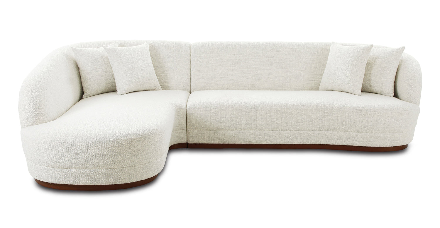 Arles Left-Facing Sectional Cloud White
