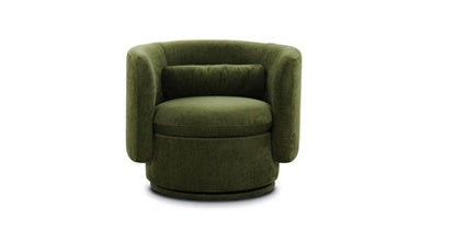 Tuzla Swivel Chair Collection, Distressed Green Velvet