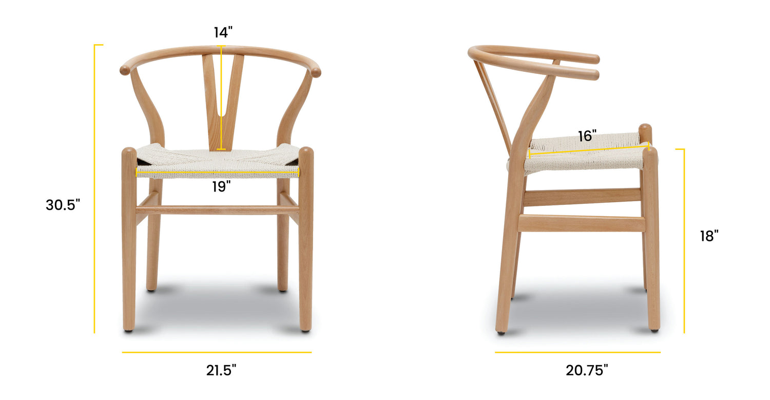 Natural/Single, dimensions