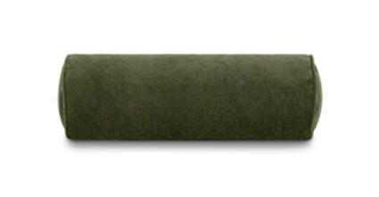 Napa Sofa Velvet Bolster Pillow Collection, Distressed Green Velvet