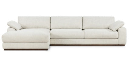 Malaga Left-Facing Sectional Sofa Collection, Froth Grey