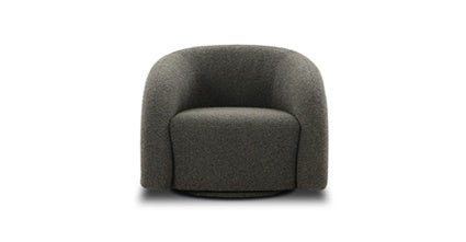 Volos Swivel Chair Collection, Juniper Green Boucle