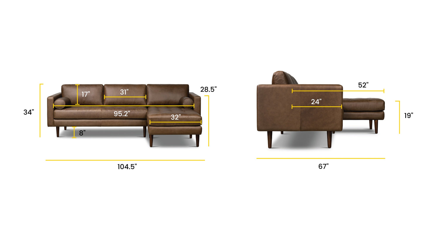 Cocoa Brown, dimensions