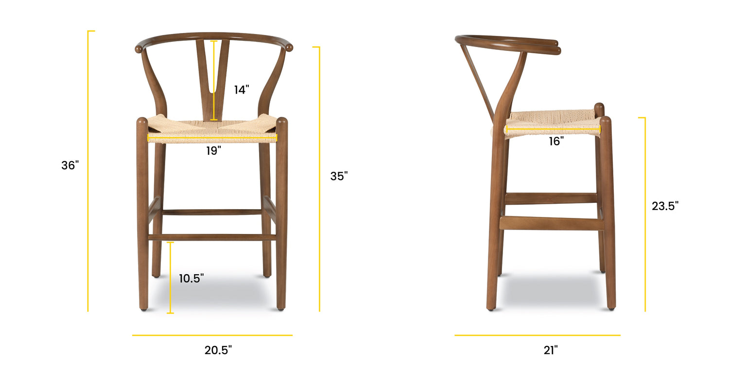 Walnut, dimensions