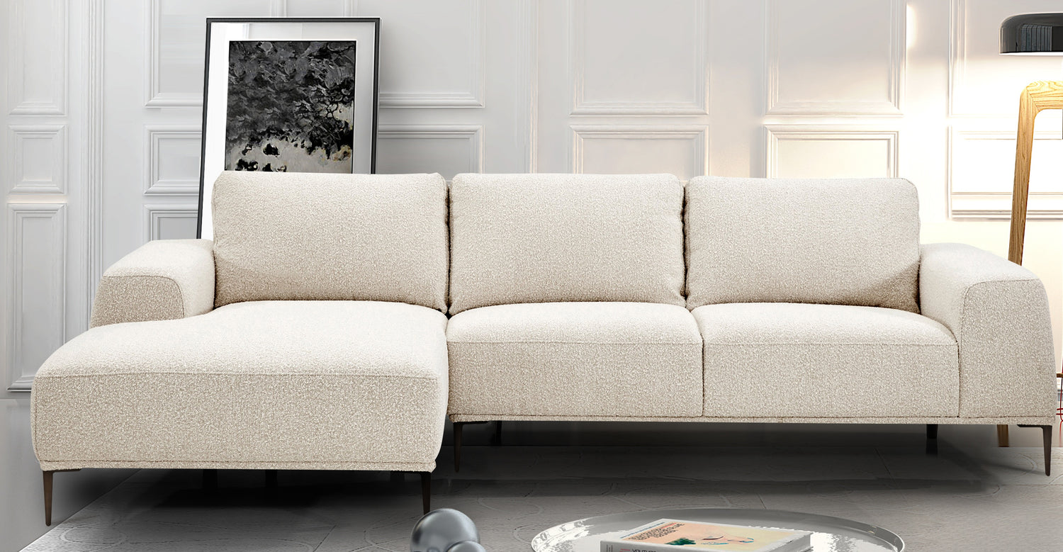 Low profile sectional sofa cheap with left facing chaise