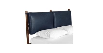 Truro Bed Headboard Cushion Set Collection, Midnight Blue/King