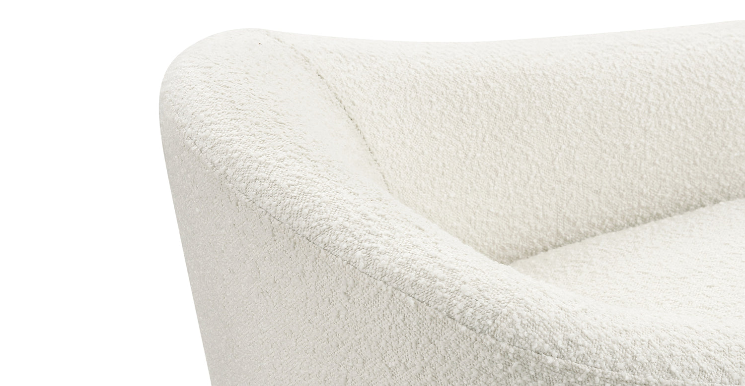 Ivory White Boucle