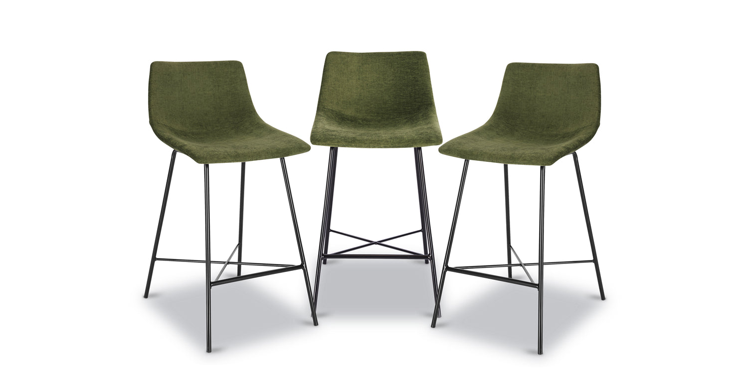 Velvet green bar stools cheap