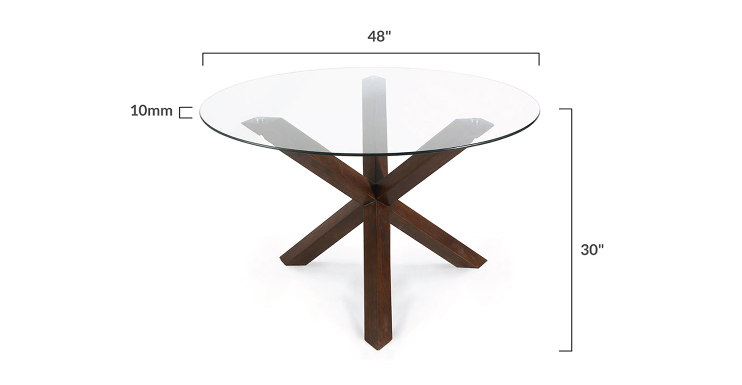 Kennedy Round Dining Table (48