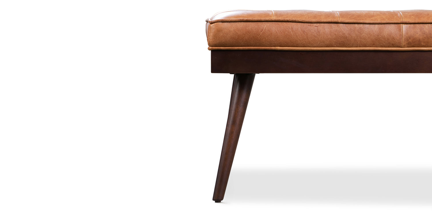 Luca cheap leather bench