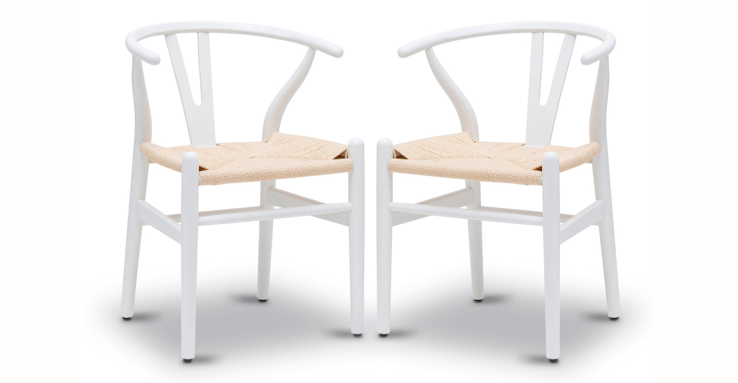Weave Chair White/Set of 2