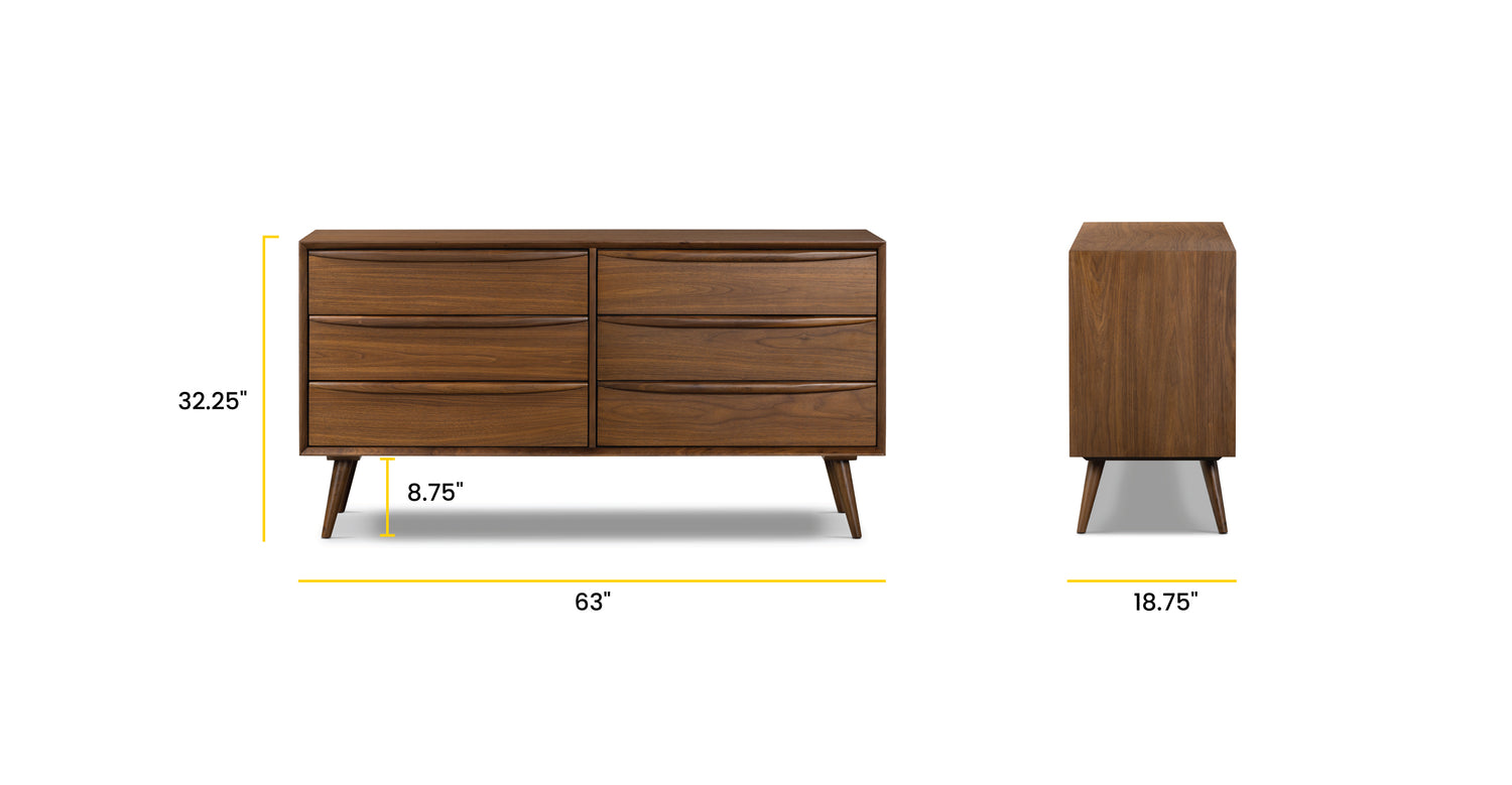 Walnut, dimensions