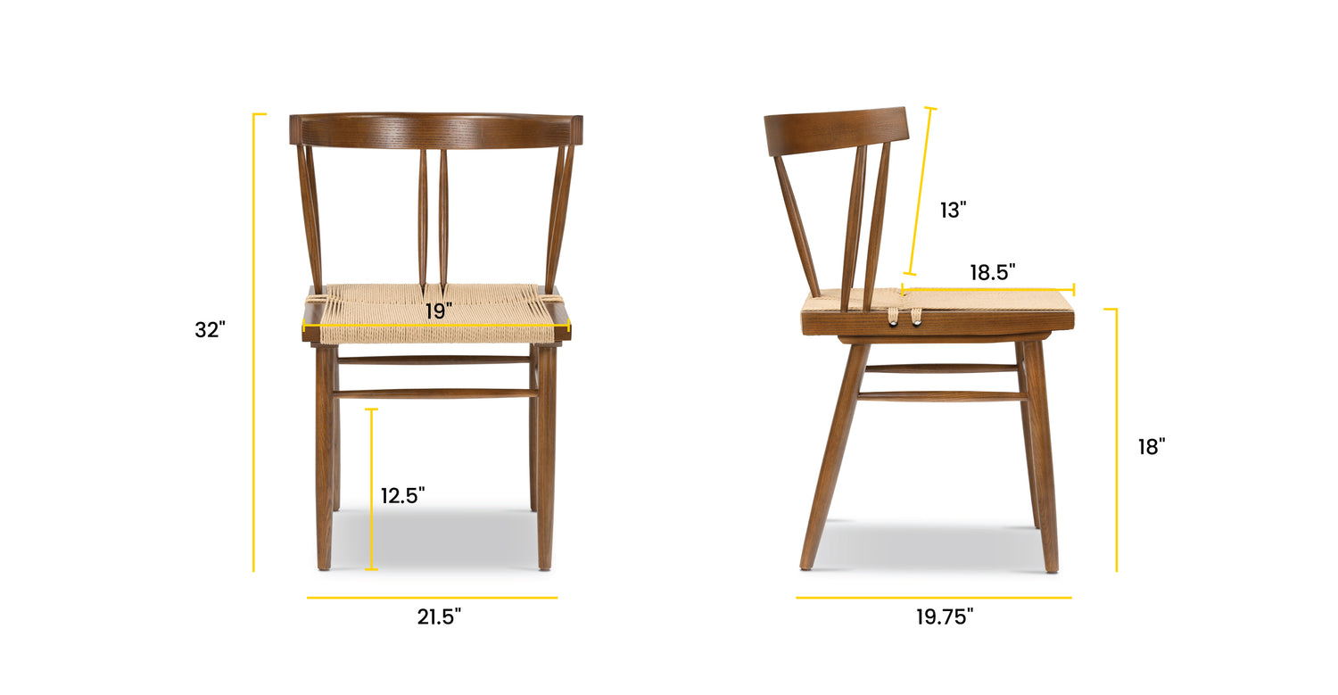 Walnut, dimensions
