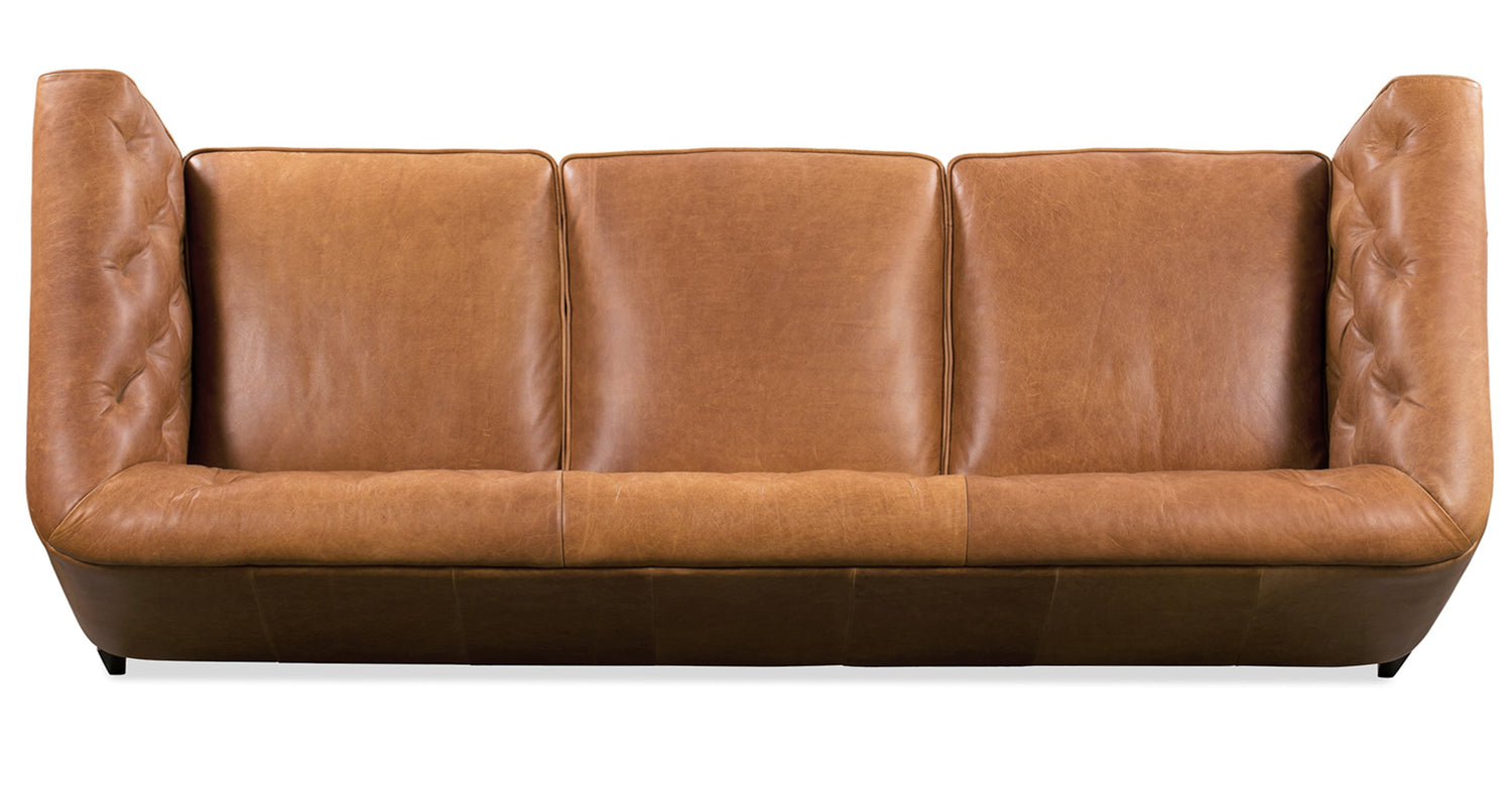 Poly & bark vintage on sale leather essex 3 seater sofa