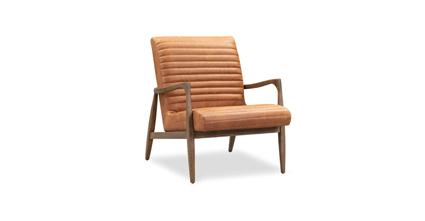 Rowan Lounge Chair Collection, Cognac Tan
