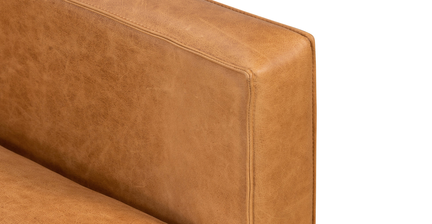 Mateo Leather Lounge Chair Cognac Tan