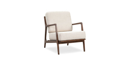 Verity Lounge Chair Collection, Linen White