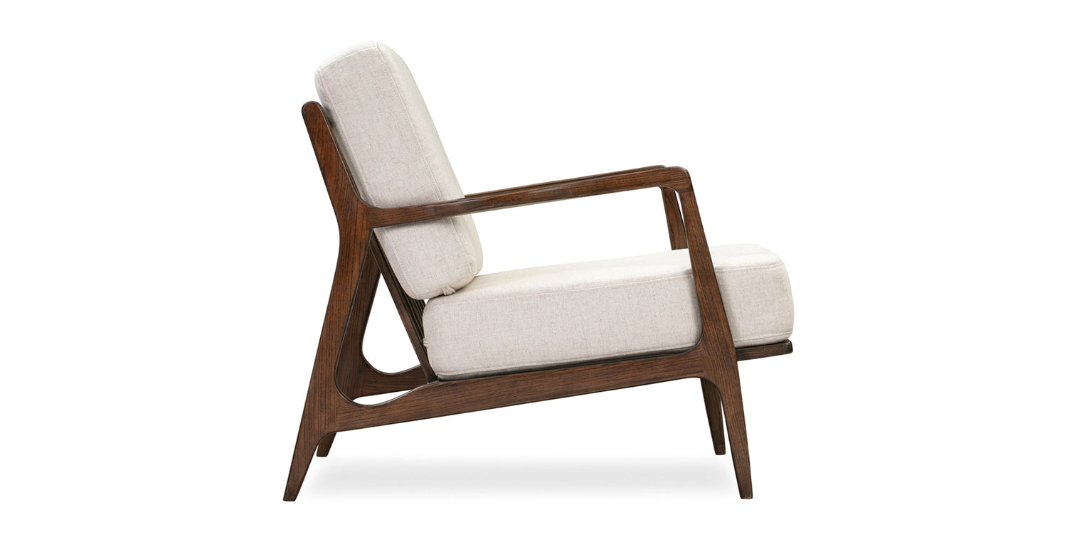 Verity Lounge Chair Linen White