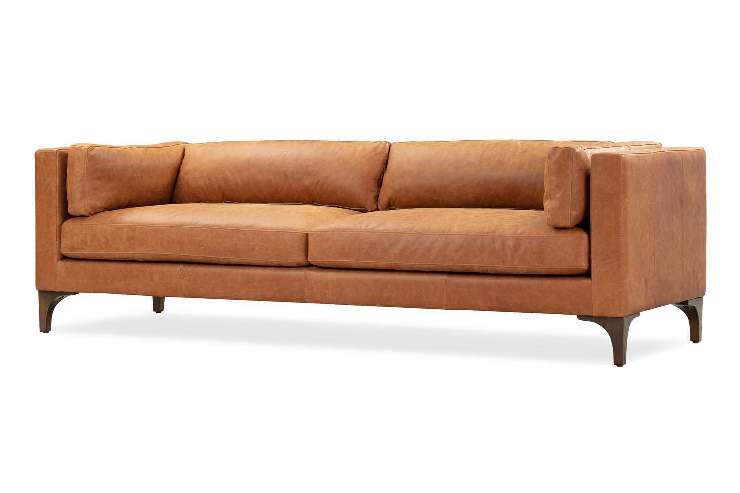 Argan Leather Sofa Cognac Tan