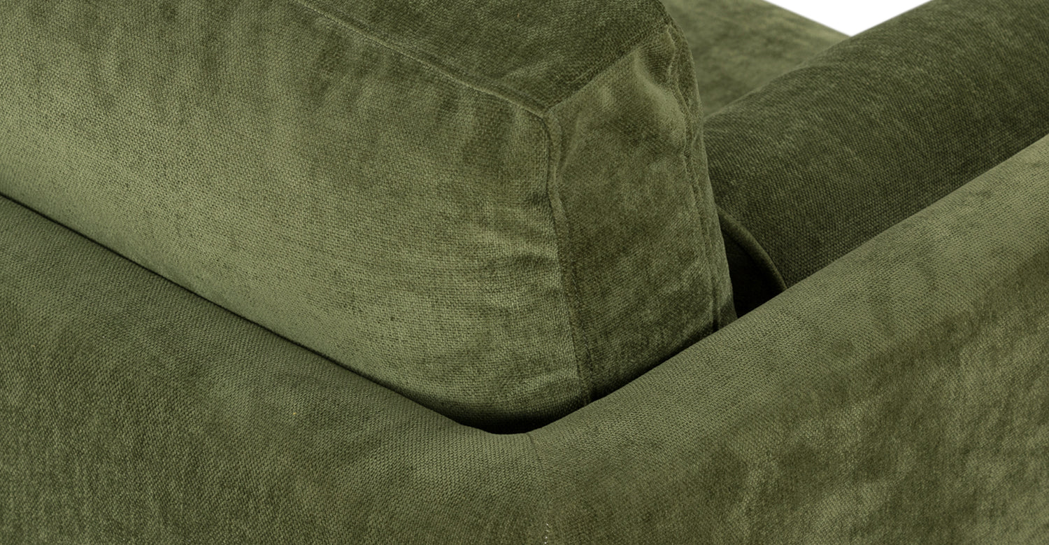 Distressed Green Velvet