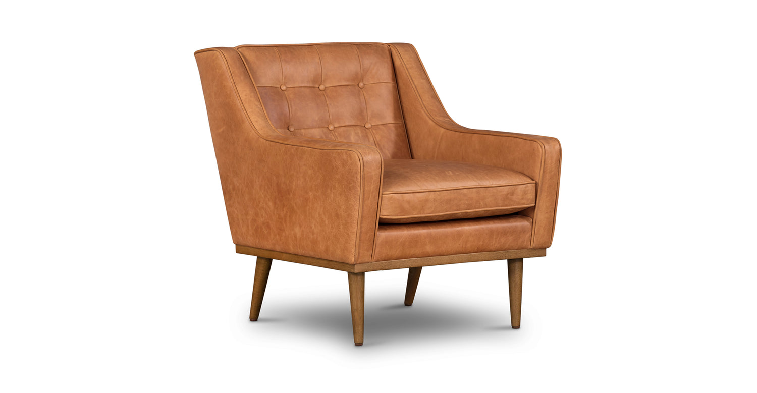 Gus Lounge Chair Cognac Tan