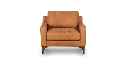 Sorrento Lounge Chair Collection, Cognac Tan