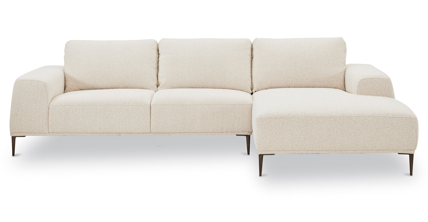 Rue Right-Facing Sectional Sofa – Poly Bark - Main Image