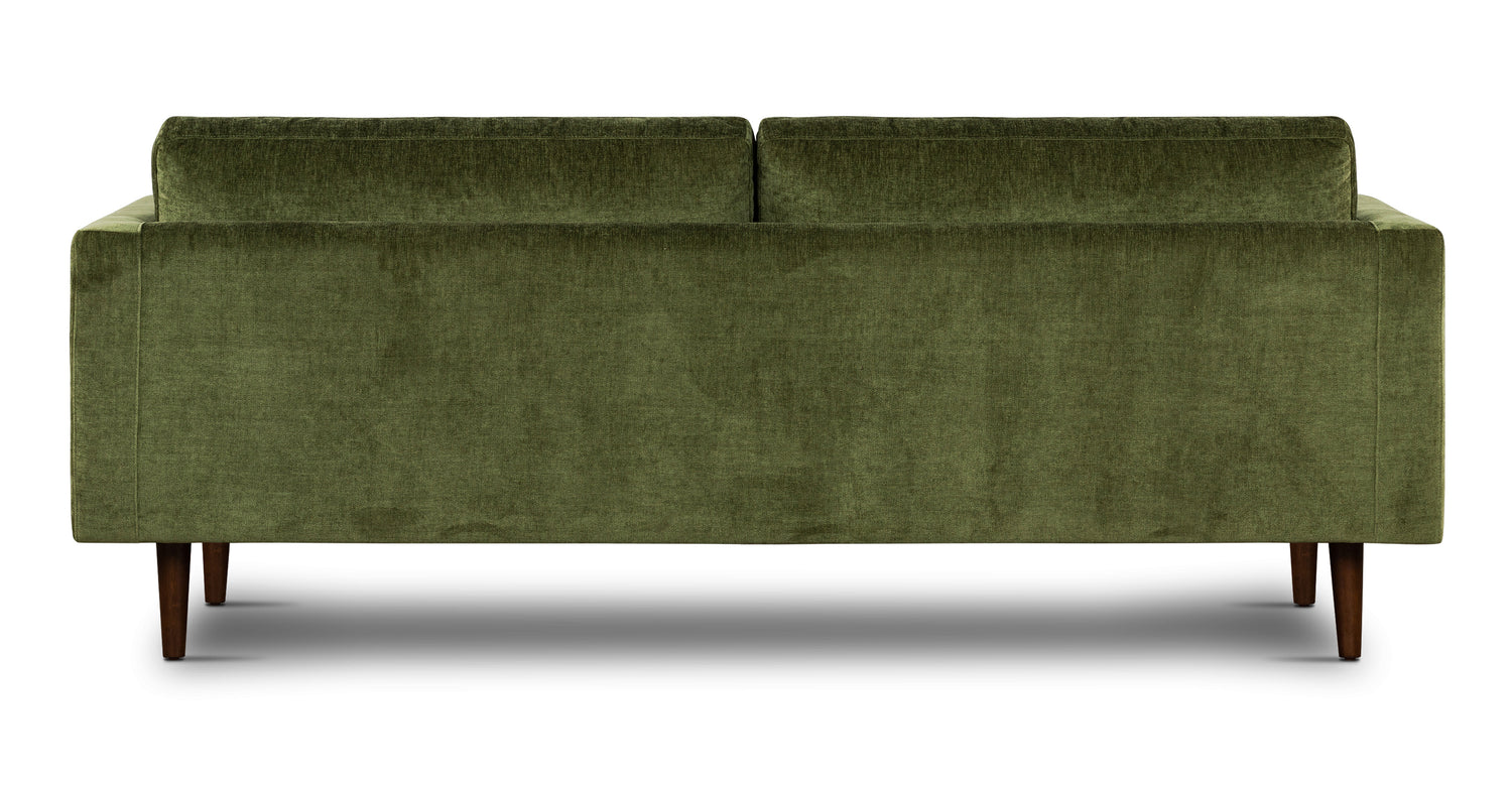 Napa Velvet Sofa Distressed Green Velvet