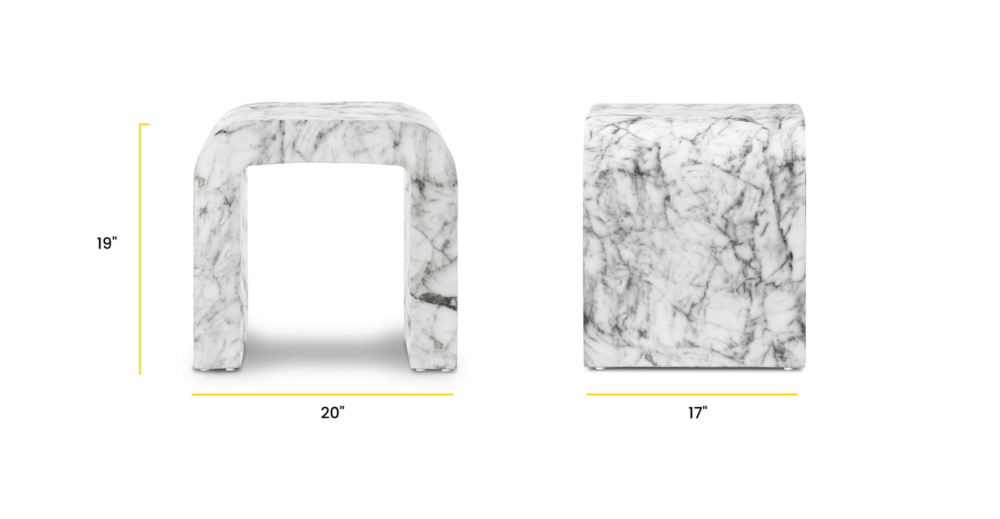 White Marble, dimensions