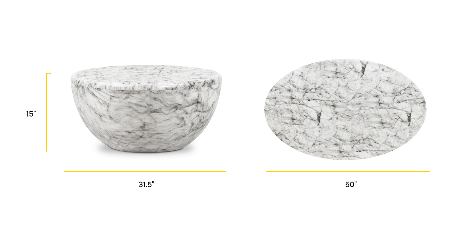 White Marble, dimensions