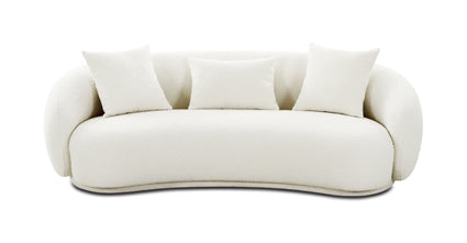 Nimes Sofa Collection, Ivory White Boucle