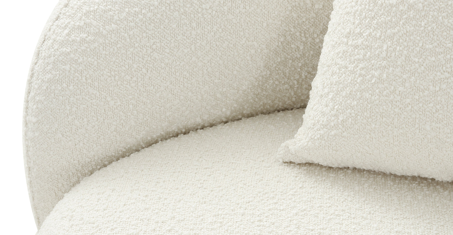 Ivory White Boucle