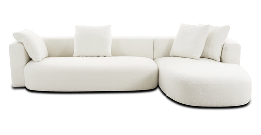 Ivory White Boucle