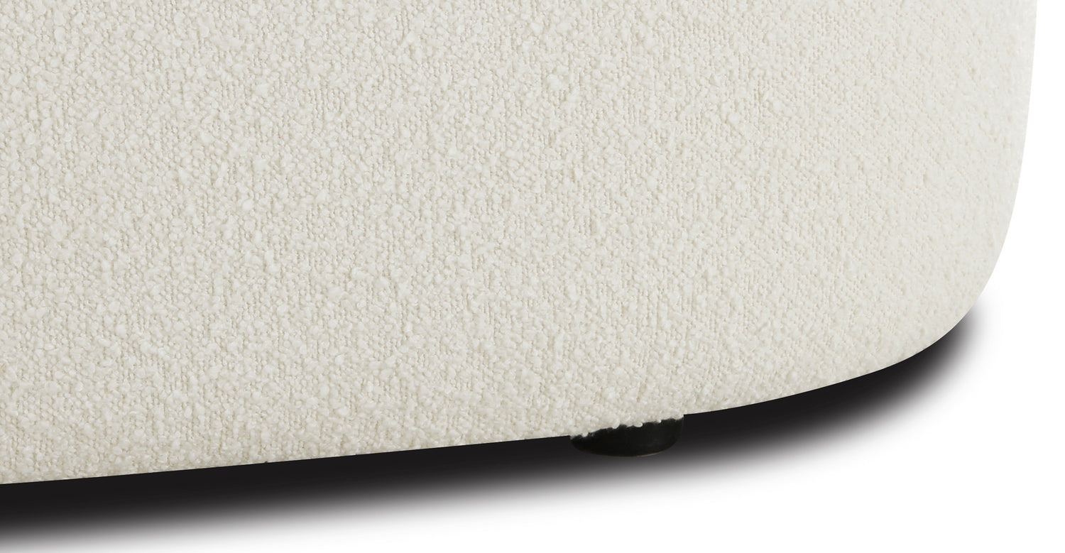 Ivory White Boucle