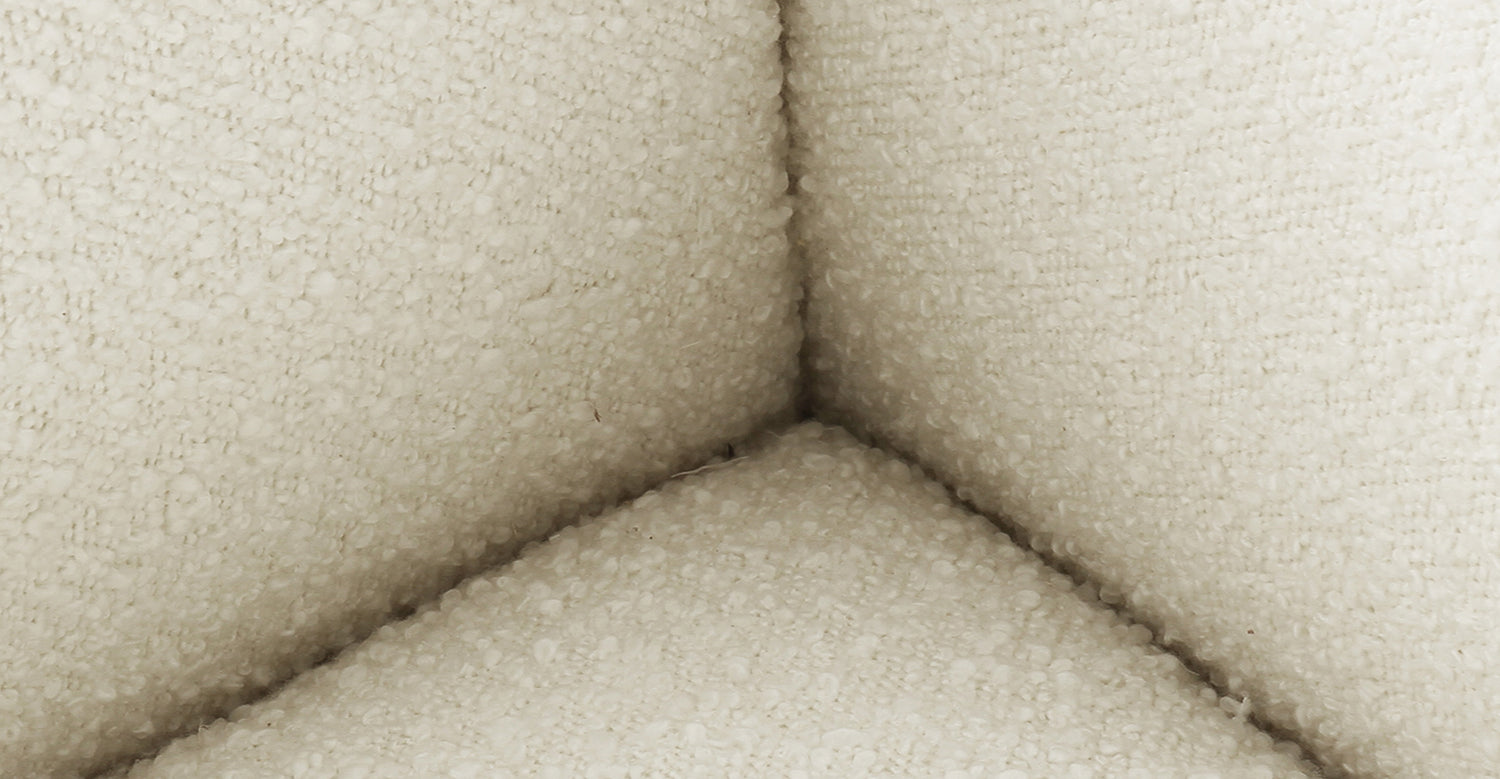 Ivory White Boucle