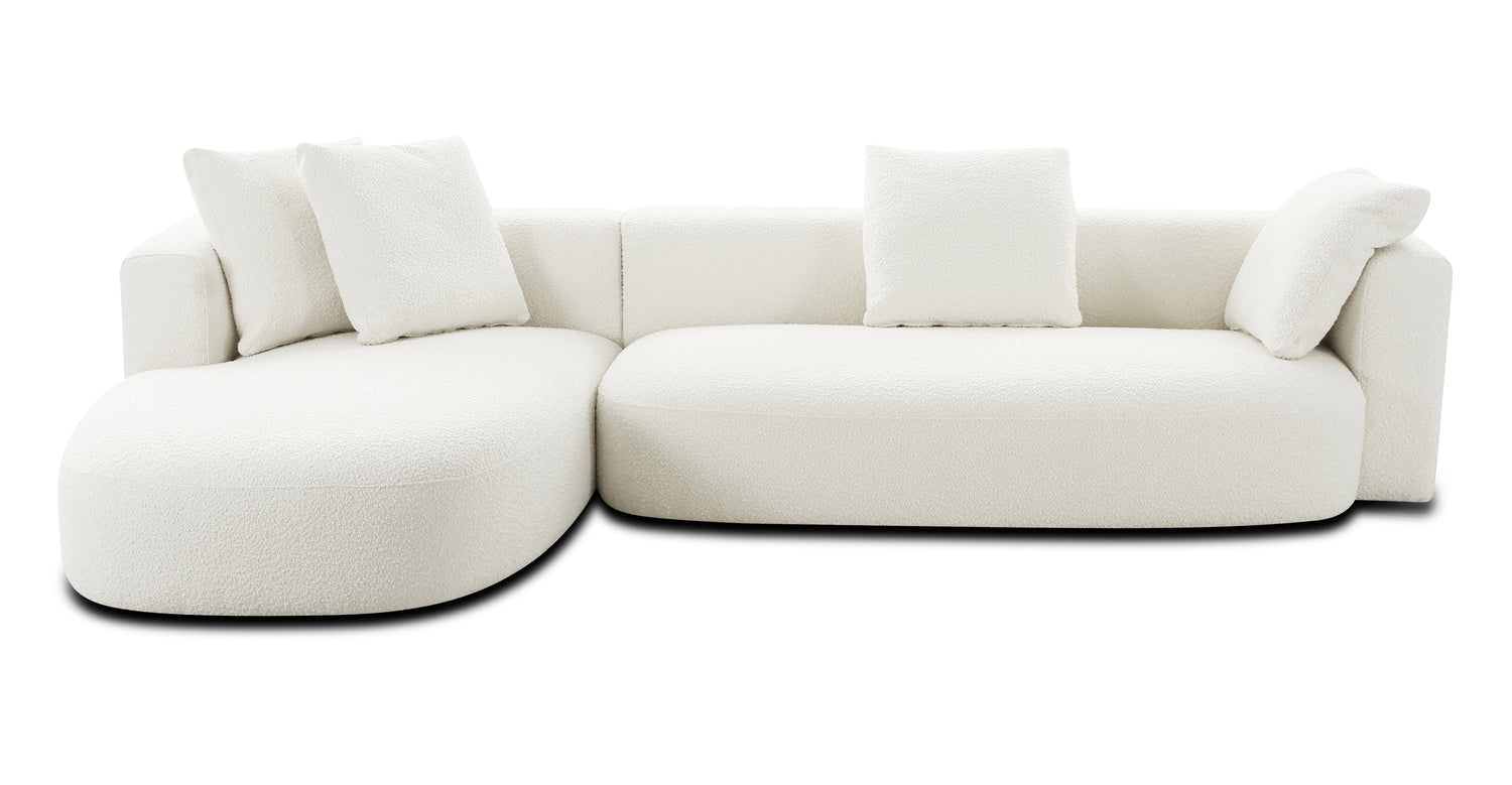 Ivory White Boucle