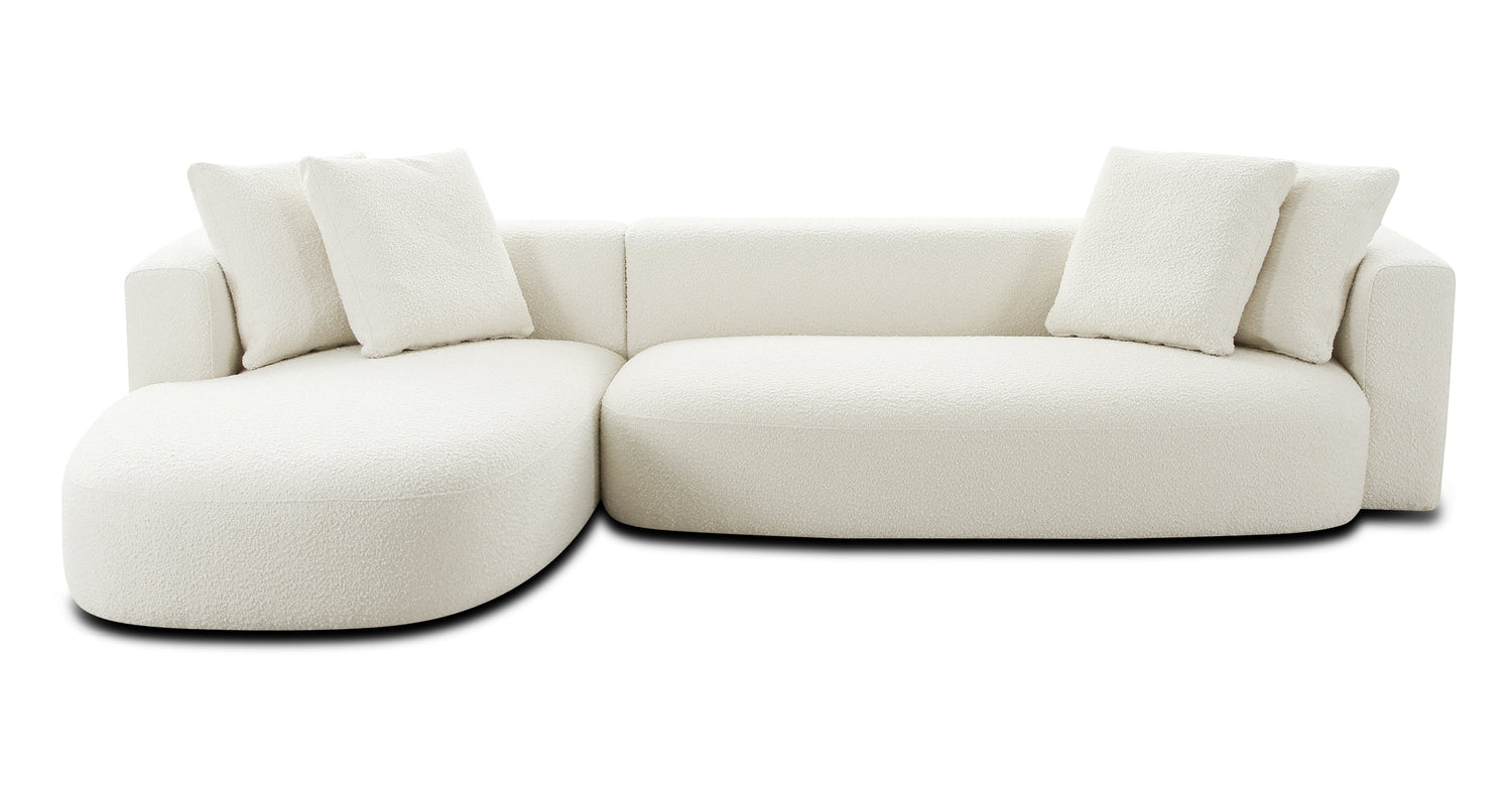 Ivory White Boucle