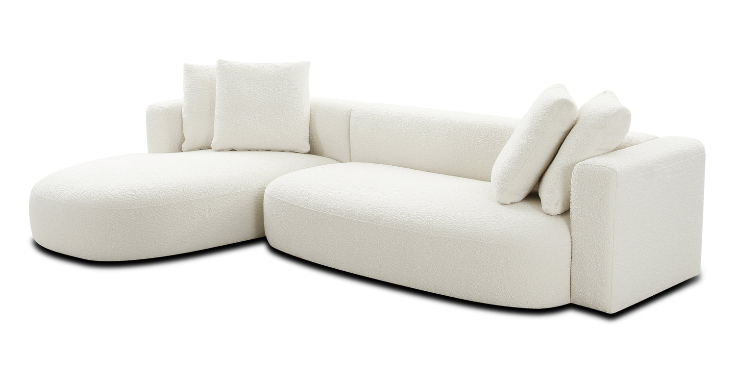 Ivory White Boucle
