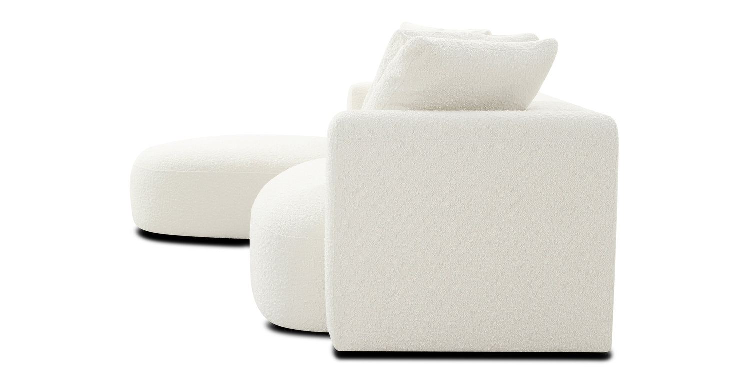 Ivory White Boucle