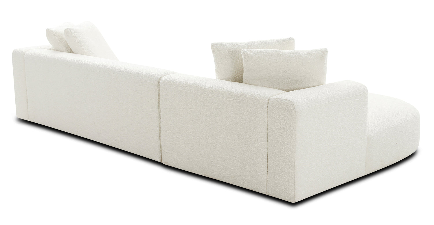Ivory White Boucle