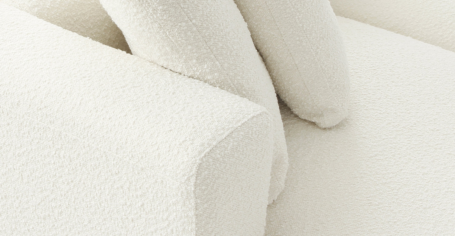 Ivory White Boucle