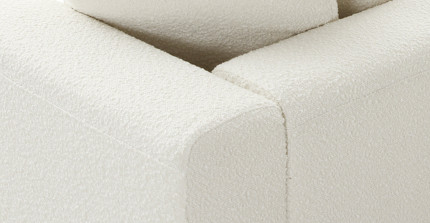 Ivory White Boucle