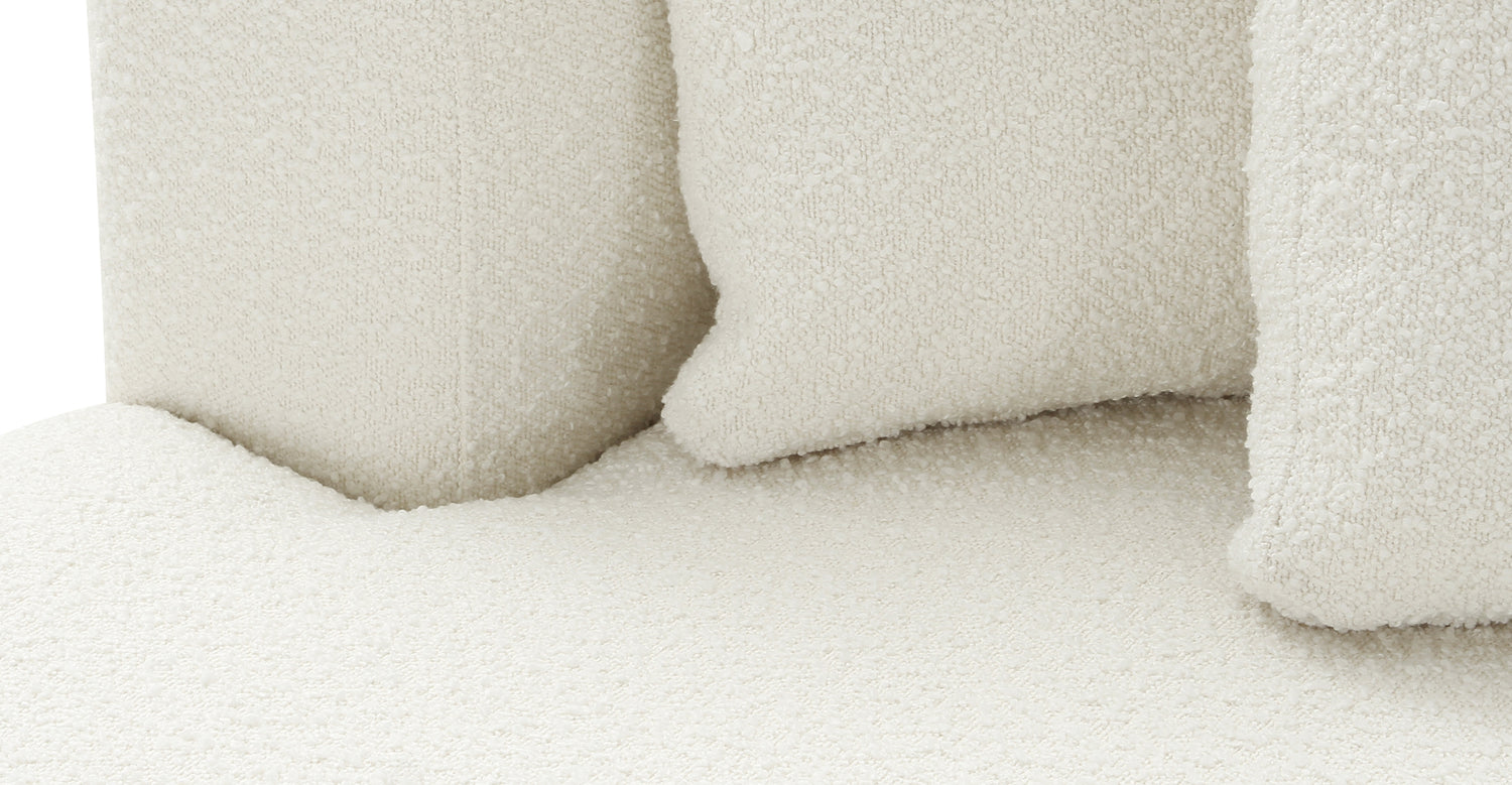 Ivory White Boucle