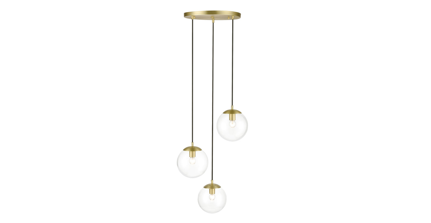 Brushed Brass/Clear,